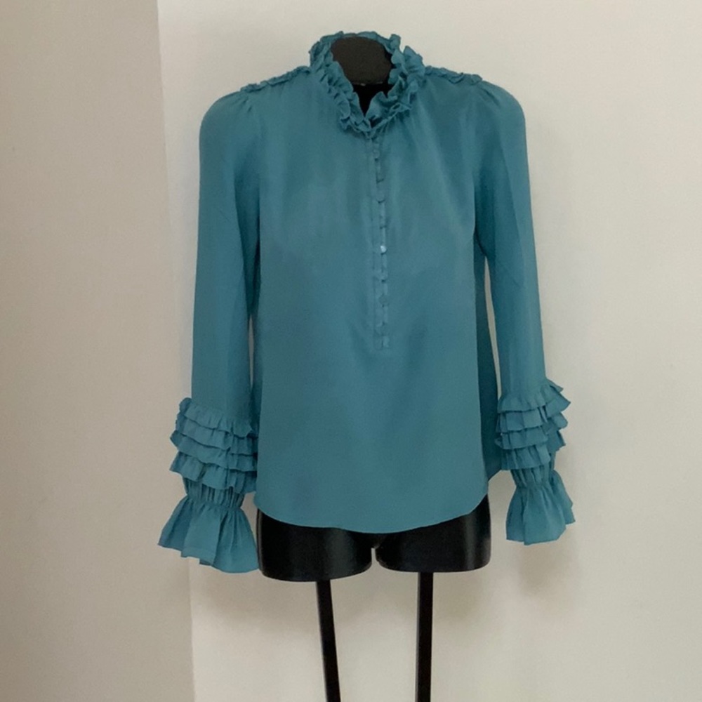 Tory Burch 100% silk blouse Size M
